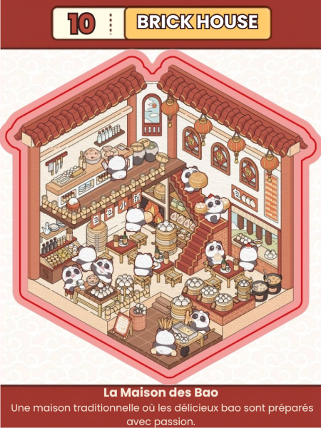 10 Carte BRICK HOUSE